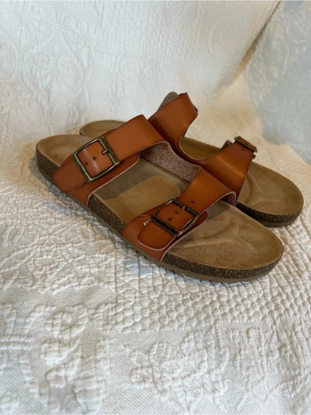 💙 NWOT Cat & Jack Drew Slip-On Footbed Sandals Girls Size 6 = Women’s 8